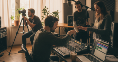 Equipe de mídia da igreja: monte time e produza vídeos