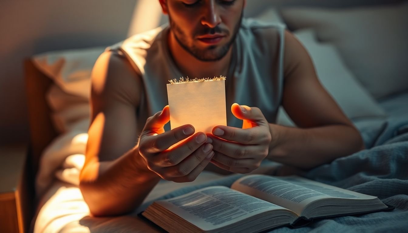 o que fazer quando acordo com ansiedade à noite bíblia - Cena imersiva