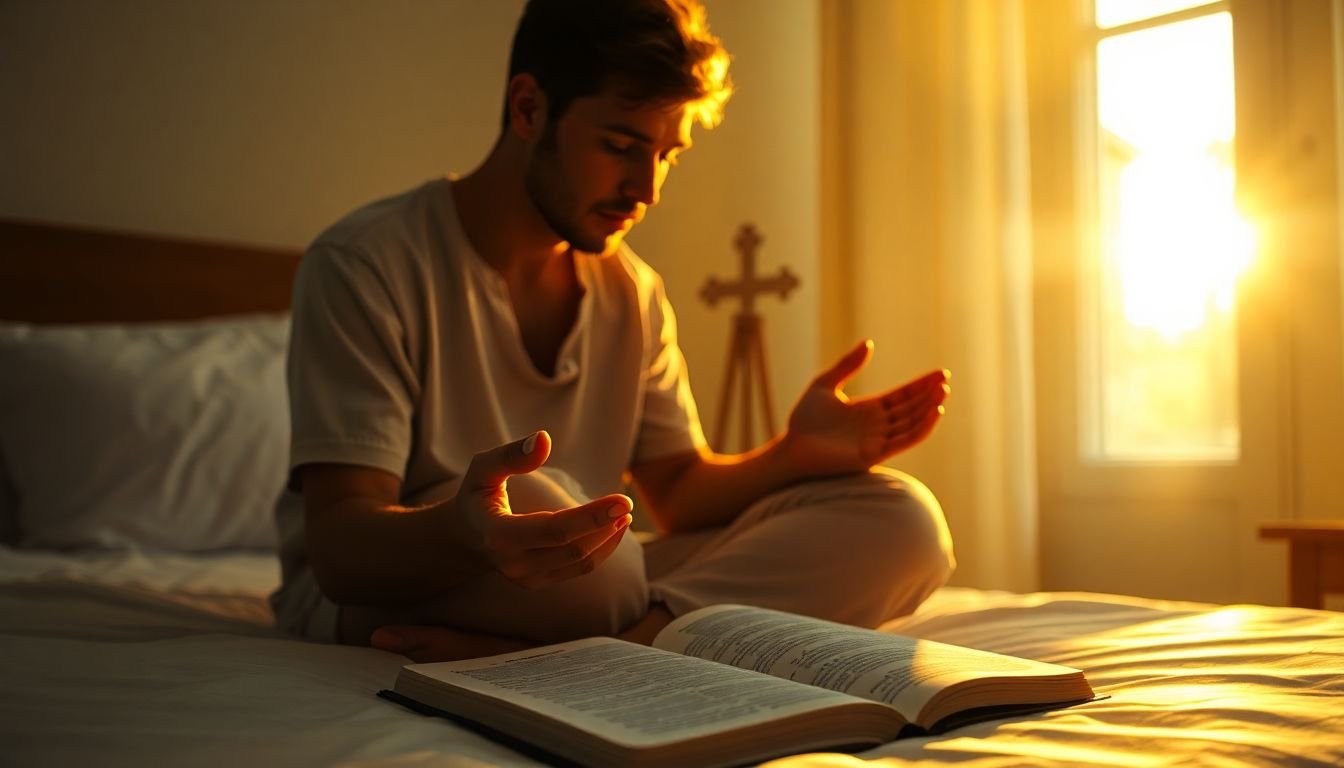 como calar a culpa e a ansiedade à noite segundo a bíblia - Cena imersiva