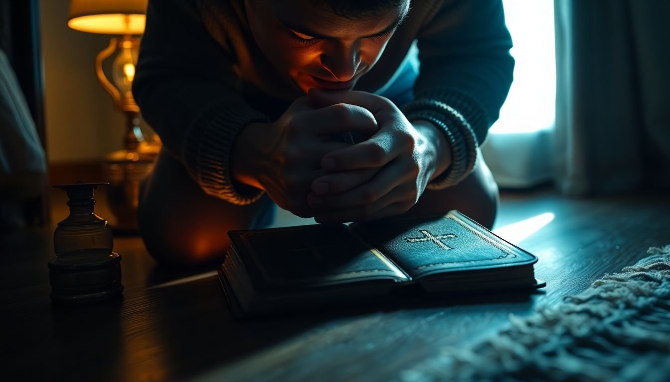 como lidar com ansiedade e culpa à noite segundo a bíblia - Cena imersiva