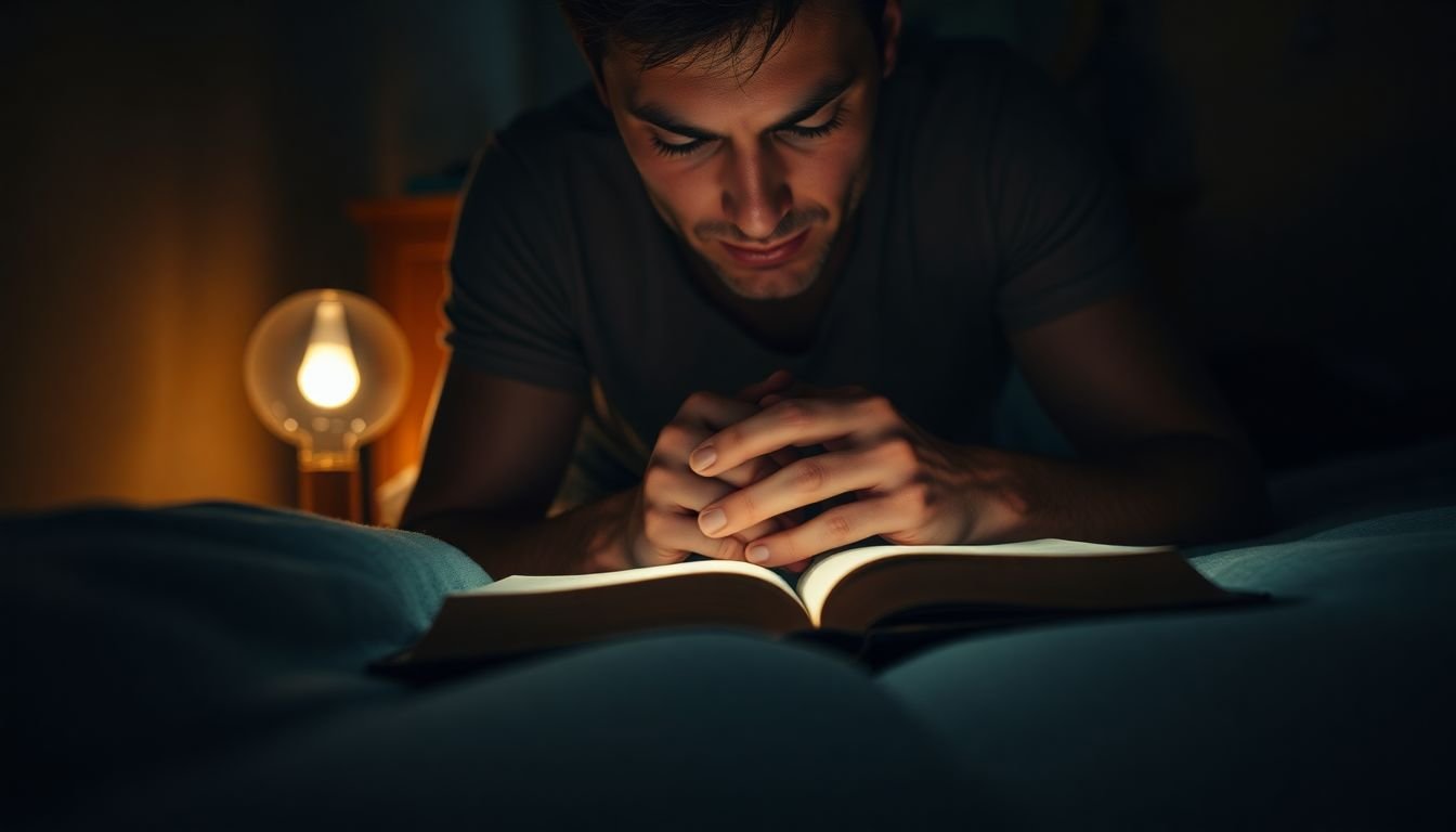 como parar a ansiedade e culpa que me acordam à noite segundo a bíblia - Cena imersiva
