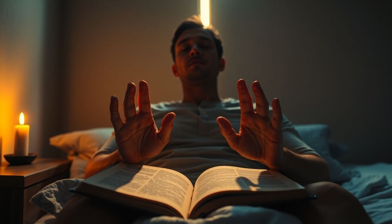 como vencer a ansiedade noturna segundo a bíblia - Cena imersiva