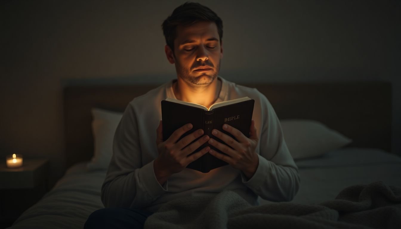 como vencer a ansiedade noturna segundo a bíblia - Cena imersiva