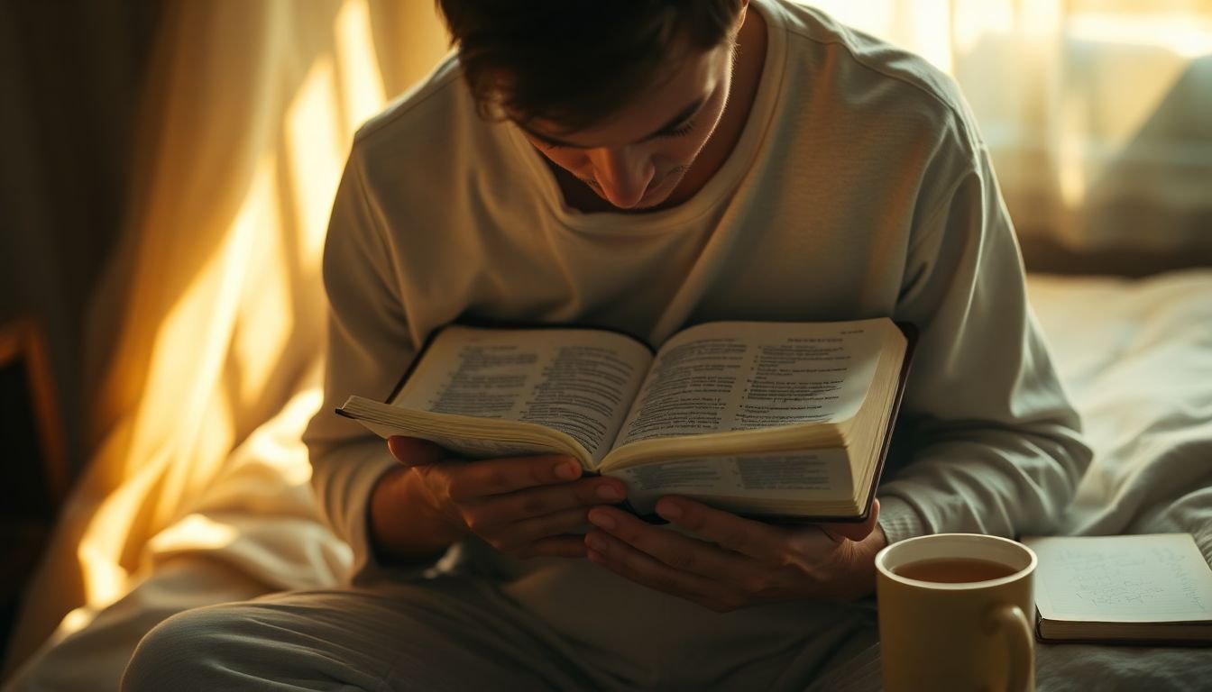 como vencer a ansiedade à noite biblicamente - Cena imersiva