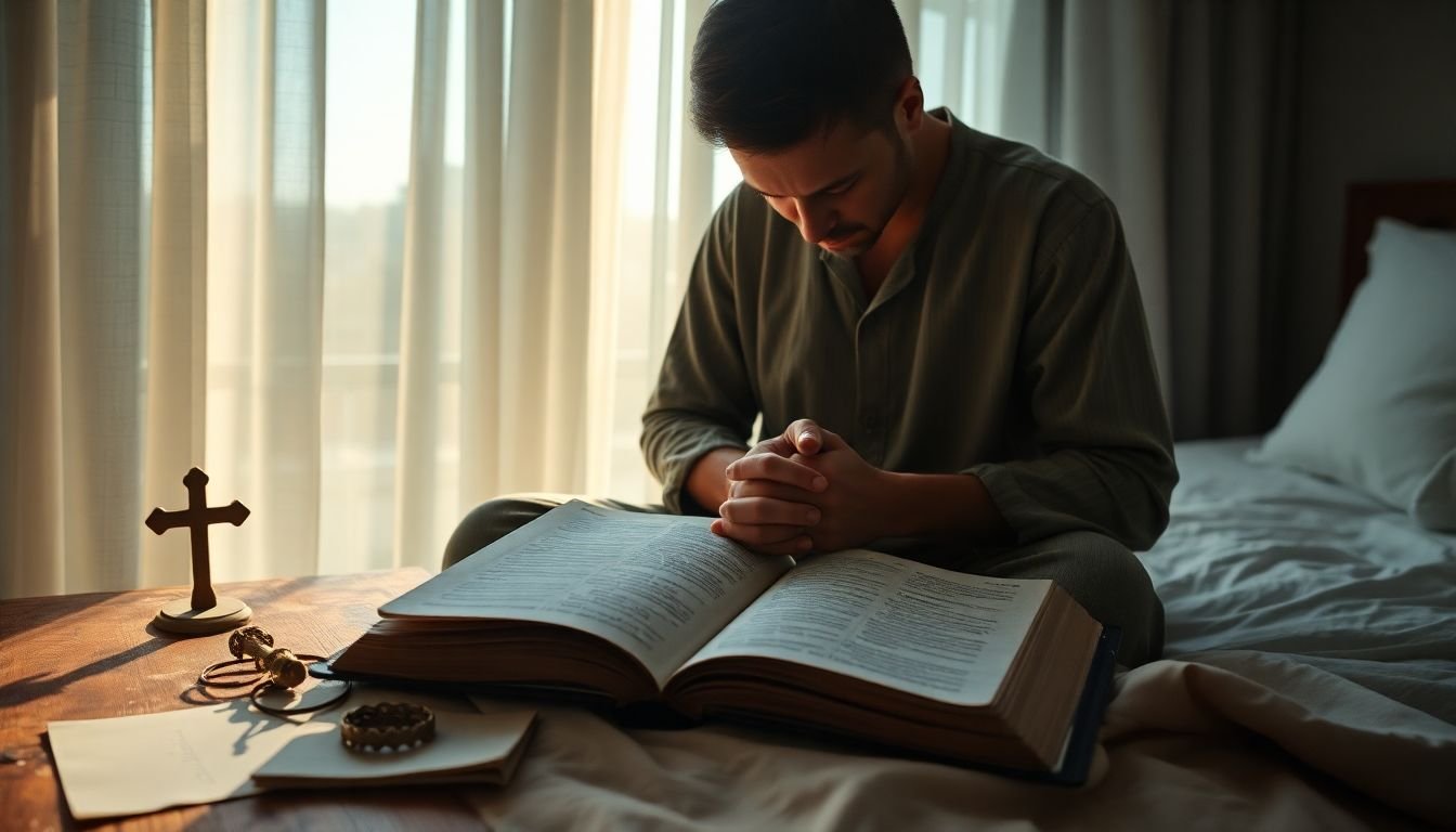 como vencer a ansiedade à noite com a Bíblia e recuperar o sono - Cena imersiva