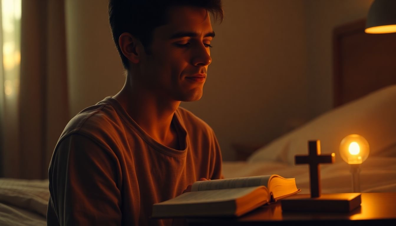 como vencer ansiedade noturna e culpa segundo a bíblia - Cena imersiva