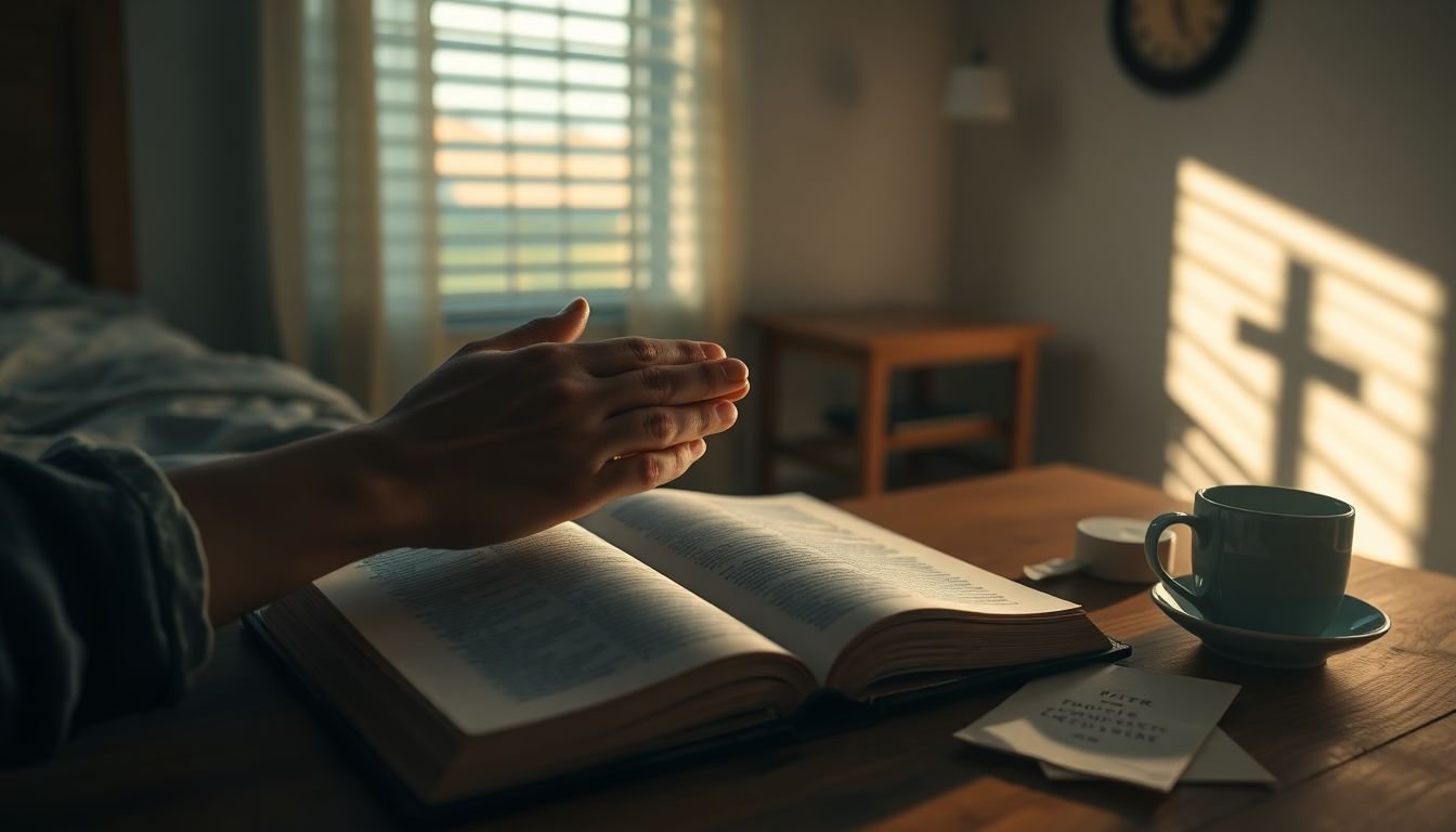 como vencer crise de ansiedade de madrugada bíblia - Cena imersiva