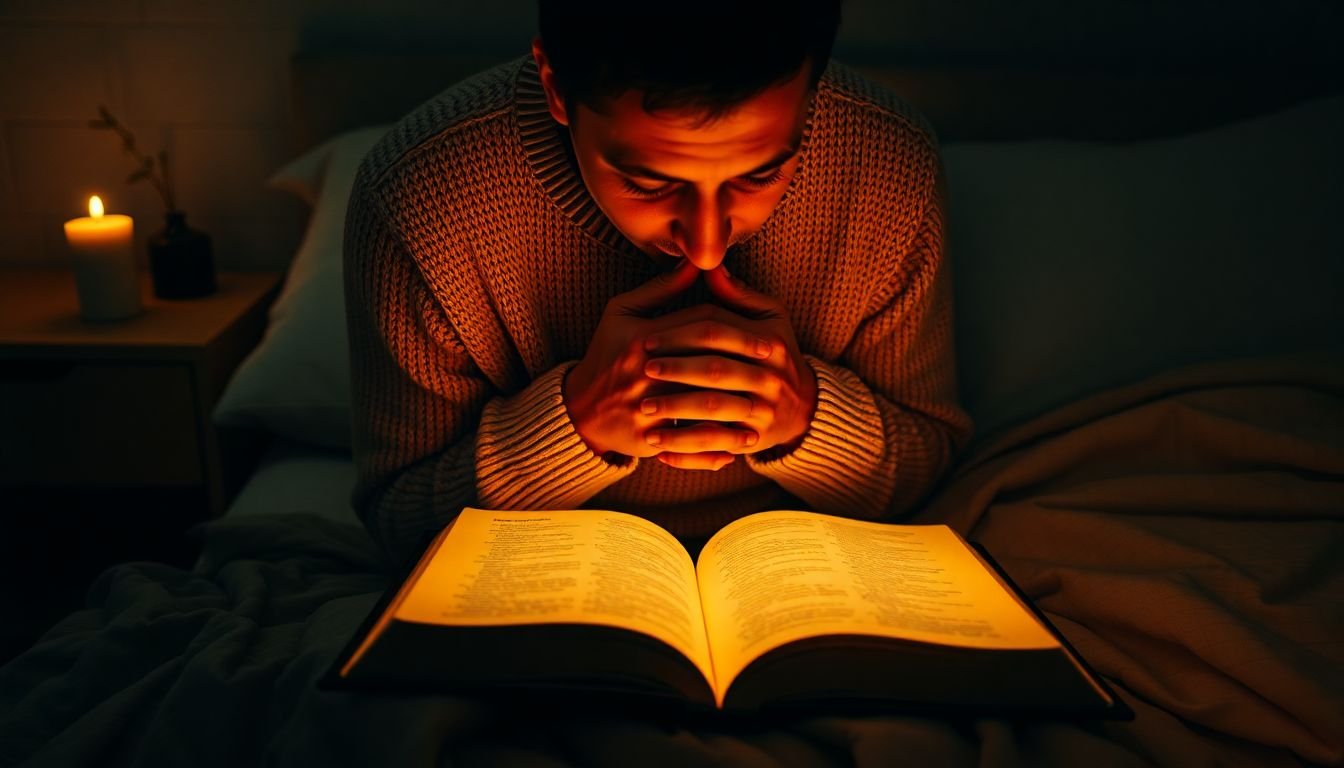 como vencer crise de ansiedade à noite segundo a bíblia - Cena imersiva