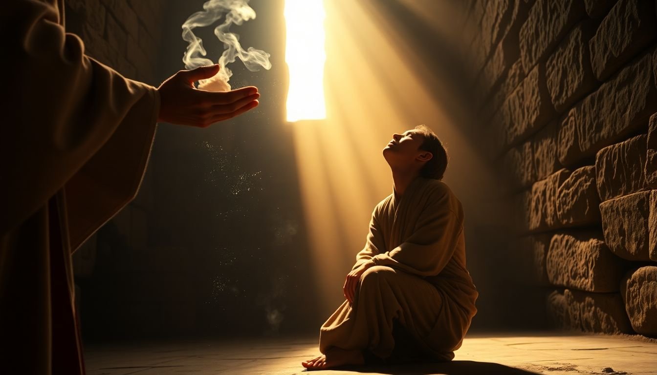 o que a bíblia diz quando a culpa me acorda à noite - Cena imersiva