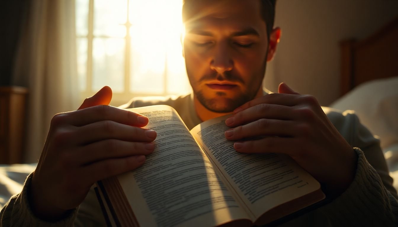 o que a bíblia diz sobre culpa e ansiedade à noite - Cena imersiva