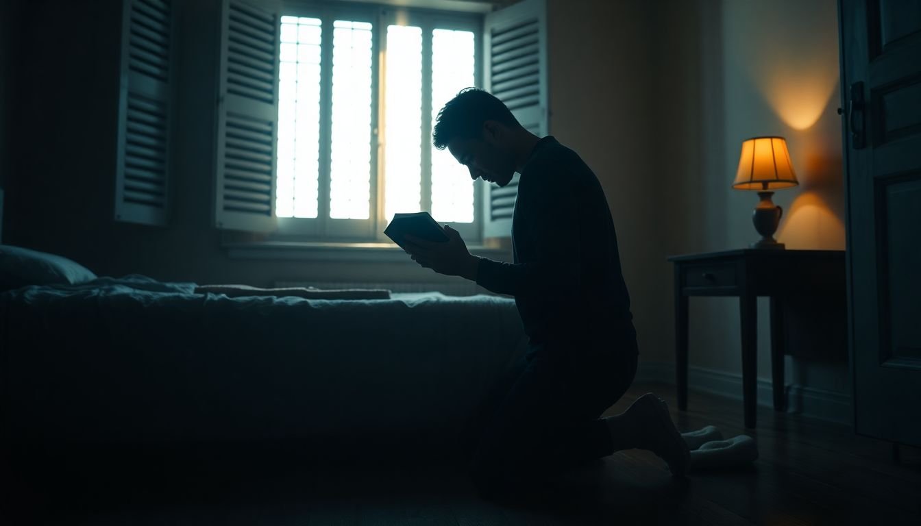 o que fazer quando a ansiedade bate de madrugada segundo a bíblia - Cena imersiva
