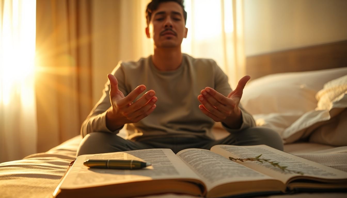 o que fazer quando a ansiedade me acorda à noite bíblia - Cena imersiva