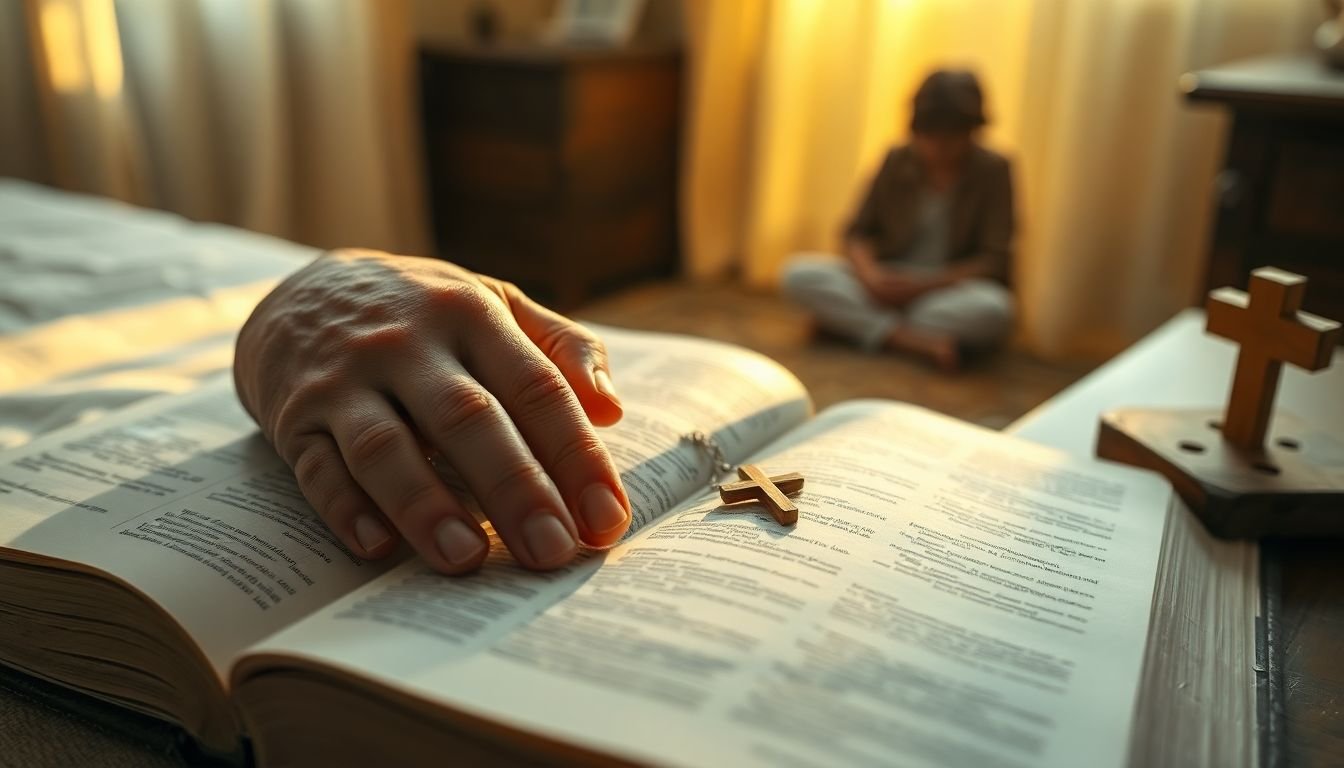 o que fazer quando a ansiedade me acorda à noite segundo a bíblia - Cena imersiva