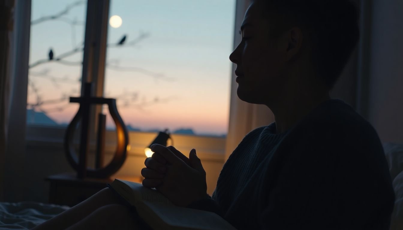o que fazer quando a ansiedade me acorda à noite segundo a bíblia - Cena imersiva