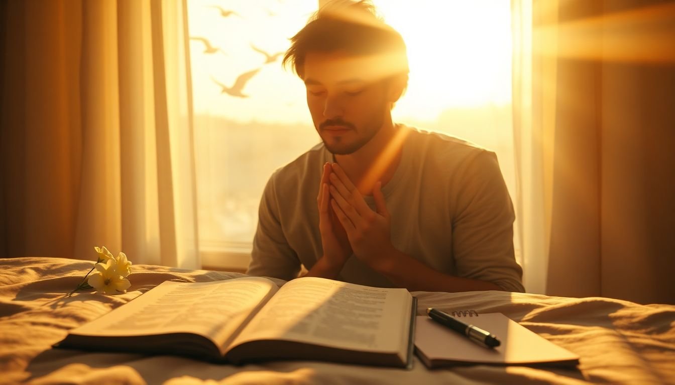 o que fazer quando acordo com ansiedade à noite segundo a bíblia - Cena imersiva