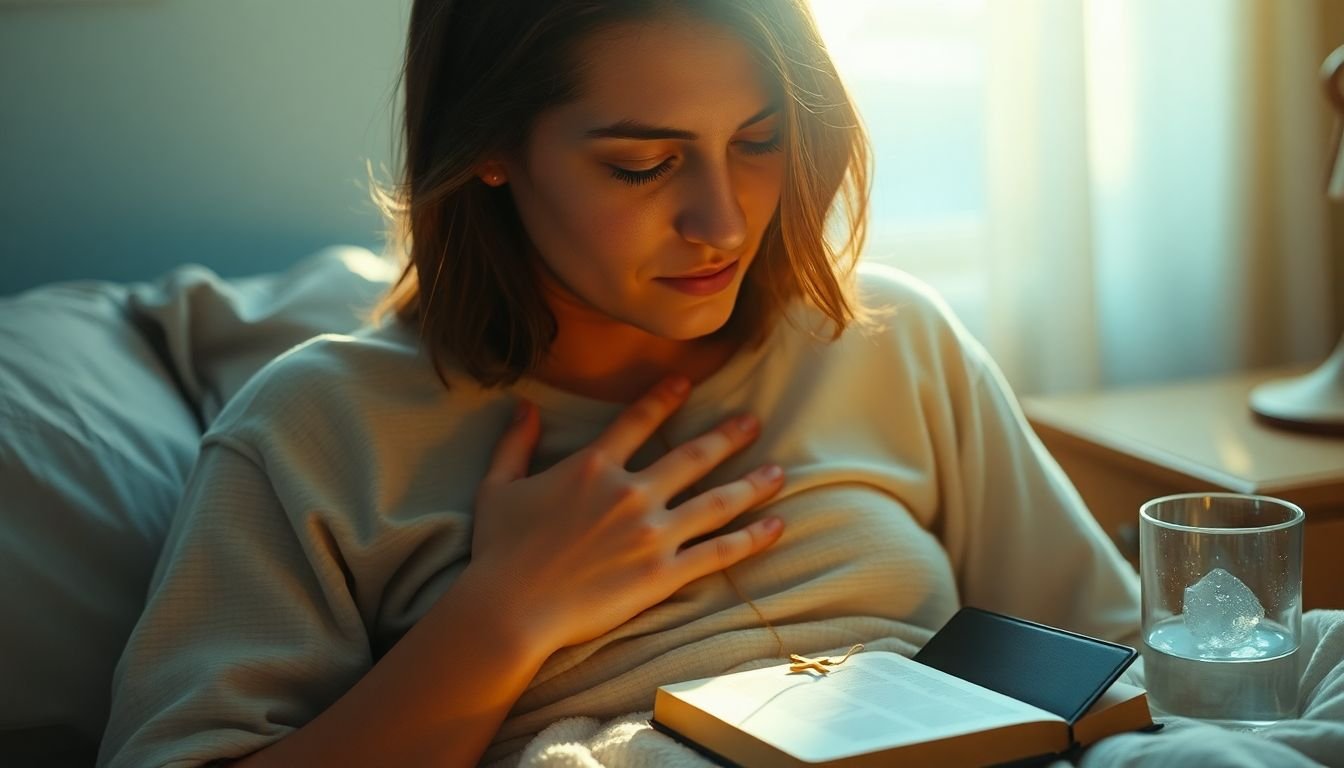 o que fazer quando acordo no meio da noite com ansiedade e culpa segundo a bíblia - Cena imersiva