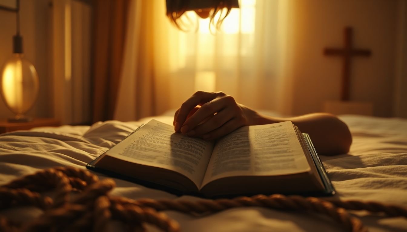o que fazer quando não consigo dormir de ansiedade segundo a bíblia - Cena imersiva